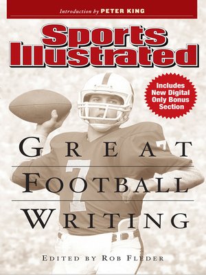 cover image of Sports Illustrated Great Football Writing